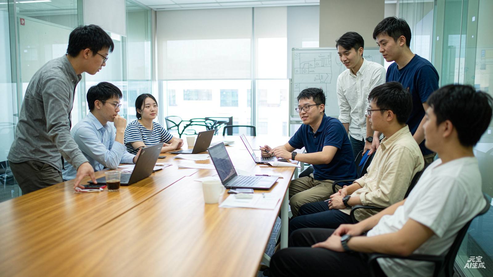 腾龙游戏项目组需求评审会议现场